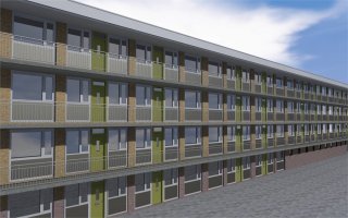 foto Renovatie 111 appartementen IJsselmonde fase 2 in Rotterdam